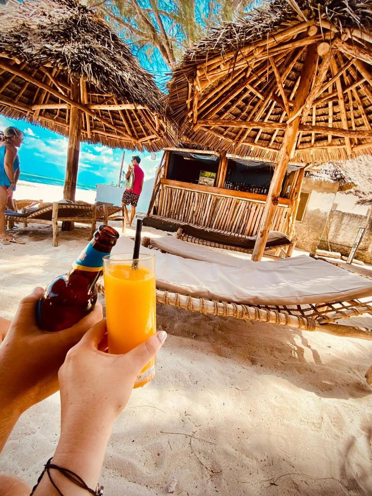 Cocktail at the White Paradise Zanzibar’s private beach bar